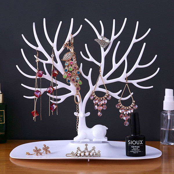 Deer antler tree shaped creative necklace jewelry display stand earring stand bracelet bracelet jewelry storage display rack box