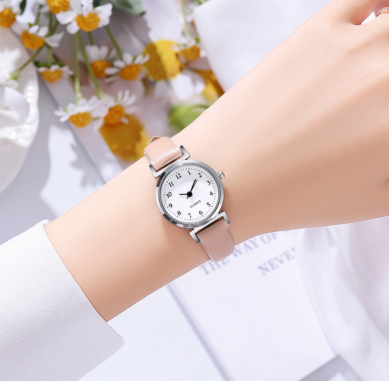 Spot ladies watch simple casual digital exam special leather belt quartz student watch female watch